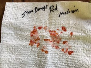 tomato seeds stored on paper towel